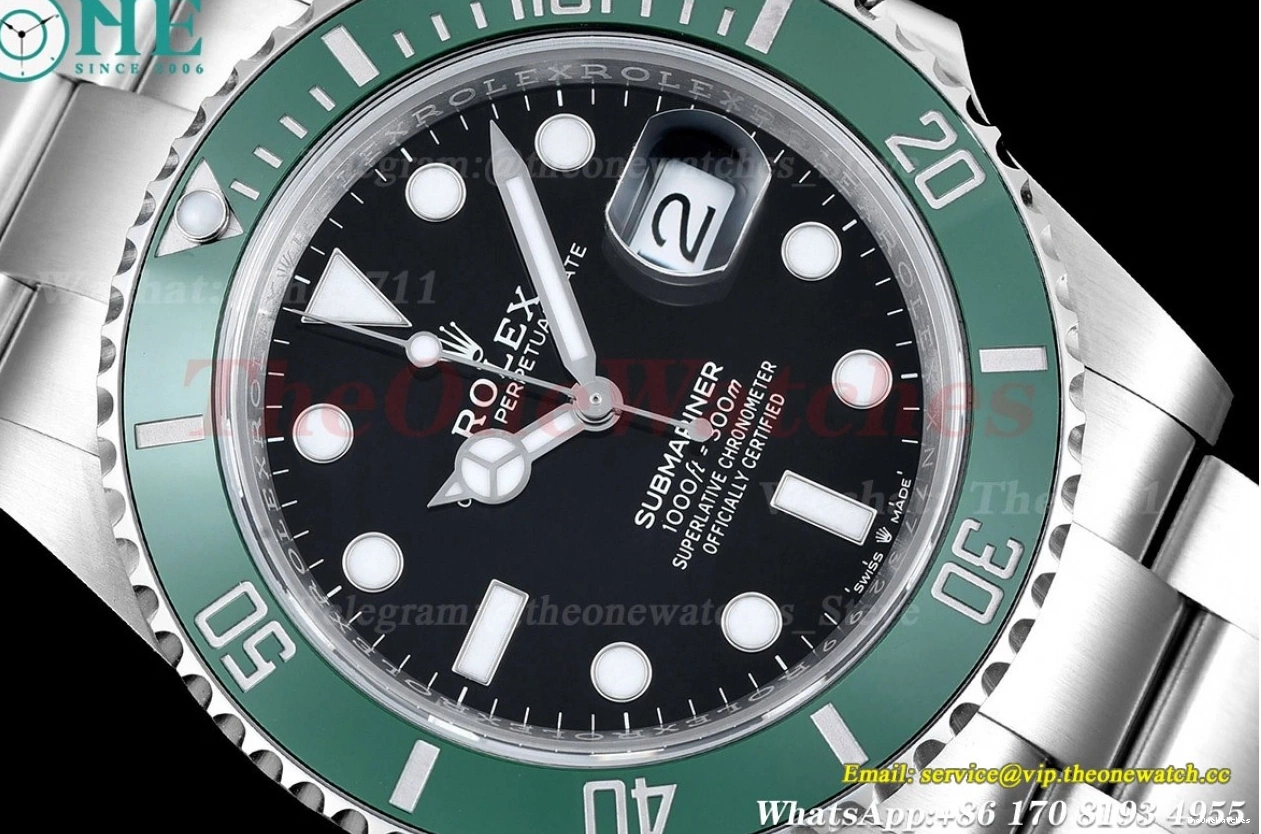 Green SS Starbucks 41mm 126610LV Clean Bezel SS SH3235 Submariner 0429